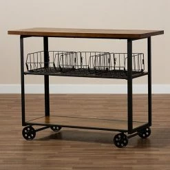 Baxton Studio Felix Console Table Cart -Baxton Studio Sales unnamed file 8264