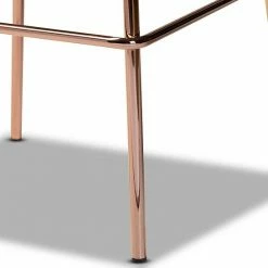 Baxton Studio Kaelin Bar Stool 4-piece Set Gray Rose Gold -Baxton Studio Sales unnamed file 8269