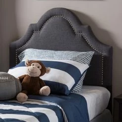 Baxton Studio Rita Twin Size Headboard Dark Gray -Baxton Studio Sales unnamed file 8285