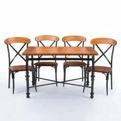Baxton Studio Broxburn Dining 5-piece Set