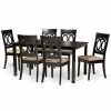 Baxton Studio Lucie Dining Table & Chair 7-piece Set