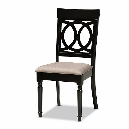 Baxton Studio Lucie Dining Table & Chair 7-piece Set 2 Baxton Studio Lucie Dining Table & Chair 7-piece Set - Image 2