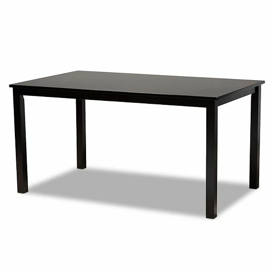 Baxton Studio Lucie Dining Table & Chair 7-piece Set 3 Baxton Studio Lucie Dining Table & Chair 7-piece Set - Image 3