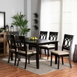 Baxton Studio Lucie Dining Table & Chair 7-piece Set 12 Baxton Studio Lucie Dining Table & Chair 7-piece Set -Baxton Studio Sales unnamed file 8332