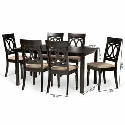 Baxton Studio Lucie Dining Table & Chair 7-piece Set 13 Baxton Studio Lucie Dining Table & Chair 7-piece Set -Baxton Studio Sales unnamed file 8333
