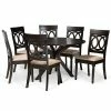 Baxton Studio Jessie Dining Table & Chair 7-piece Set