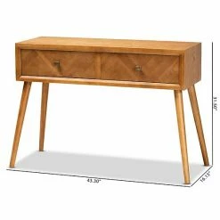 Baxton Studio Mae Brown Console Table -Baxton Studio Sales unnamed file 8349