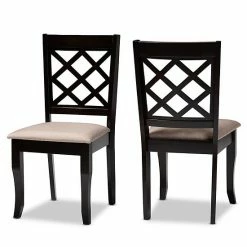 Baxton Studio Verner Dining Chair 2-piece Set