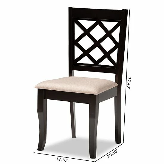 Baxton Studio Verner Dining Chair 2-piece Set 7 Baxton Studio Verner Dining Chair 2-piece Set - Image 7