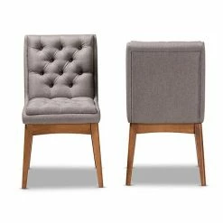 Baxton Studio Makar Dining Chair 2-piece Set Light Gray 9 Baxton Studio Makar Dining Chair 2-piece Set Light Gray -Baxton Studio Sales unnamed file 8382