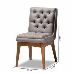 Baxton Studio Makar Dining Chair 2-piece Set Light Gray 12 Baxton Studio Makar Dining Chair 2-piece Set Light Gray -Baxton Studio Sales unnamed file 8385