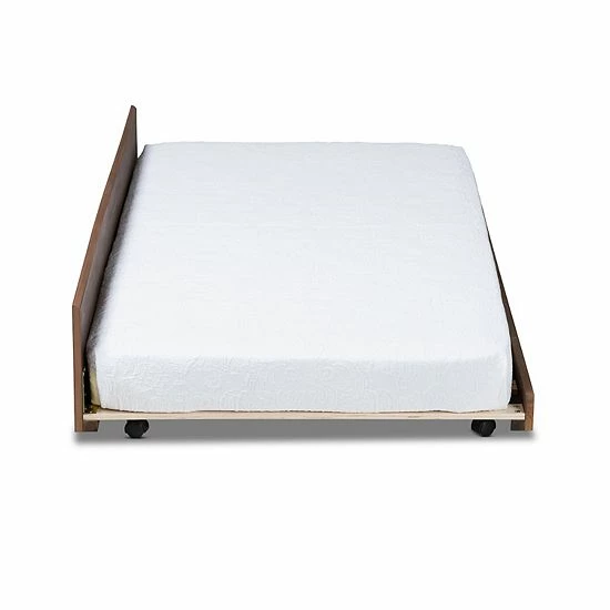 Baxton Studio Toveli Twin Trundle Bed 4 Baxton Studio Toveli Twin Trundle Bed - Image 4