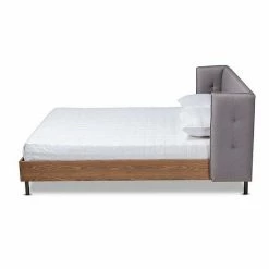 Baxton Studio Catarina Tufted Bed Gray -Baxton Studio Sales unnamed file 8414