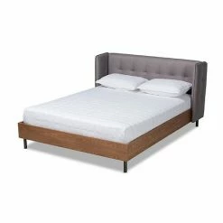 Baxton Studio Catarina Tufted Bed Gray -Baxton Studio Sales unnamed file 8416