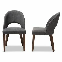 Baxton Studio Mid-Century Dining Chair 2-piece Set Dark Gray 7 Baxton Studio Mid-Century Dining Chair 2-piece Set Dark Gray -Baxton Studio Sales unnamed file 8458