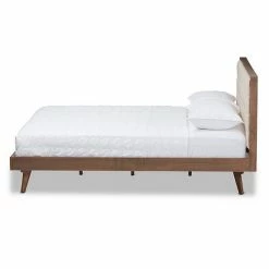 Baxton Studio Mid-Century Beige Platform Bed -Baxton Studio Sales unnamed file 8461