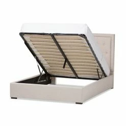 Baxton Studio Taylor Storage Tufted Platform Bed Gray 12 Baxton Studio Taylor Storage Tufted Platform Bed Gray -Baxton Studio Sales unnamed file 8473