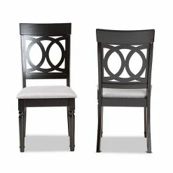 Baxton Studio Lucie Dining Chair 2-piece Set Gray Dark Brown 9 Baxton Studio Lucie Dining Chair 2-piece Set Gray Dark Brown -Baxton Studio Sales unnamed file 8492