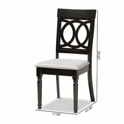 Baxton Studio Lucie Dining Chair 2-piece Set Gray Dark Brown 12 Baxton Studio Lucie Dining Chair 2-piece Set Gray Dark Brown -Baxton Studio Sales unnamed file 8495