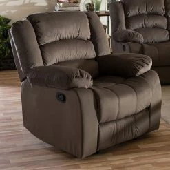 Baxton Studio Sales 12 Baxton Studio Hollace Recliner Arm Chair