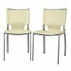 Baxton Studio 2-Piece Montclare Leather Dining Chair Set