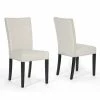 Baxton Studio Harrowgate 2-Piece Linen Dining Chair Set