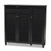 Baxton Studio Coolidge Shoe Cabinet Gray