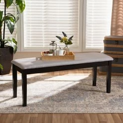 Baxton Studio Teresa Dining Bench Gray Walnut -Baxton Studio Sales unnamed file 904