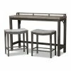 Baxton Studio Noll Pub Table & Stool 3-piece Set