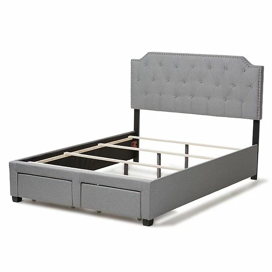 Baxton Studio Modern Gray Storage Bed 1 Baxton Studio Modern Gray Storage Bed