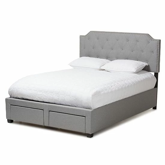 Baxton Studio Modern Gray Storage Bed 3 Baxton Studio Modern Gray Storage Bed - Image 3