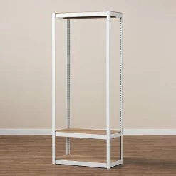 Baxton Studio Elton Clothes Rack Floor Decor White Brown 18 Baxton Studio Elton Clothes Rack Floor Decor White Brown -Baxton Studio Sales unnamed file 933