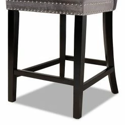 Baxton Studio Howell Counter Stool 2-piece Set Navy Blue Espresso -Baxton Studio Sales unnamed file 942