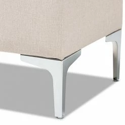 Baxton Studio Mabel Ottoman Beige Silver 18 Baxton Studio Mabel Ottoman Beige Silver -Baxton Studio Sales unnamed file 953