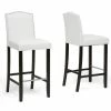 Baxton Studio 2-piece Libra Bar Stool Set White