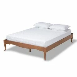 Baxton Studio Marieke Light Brown Bed Frame